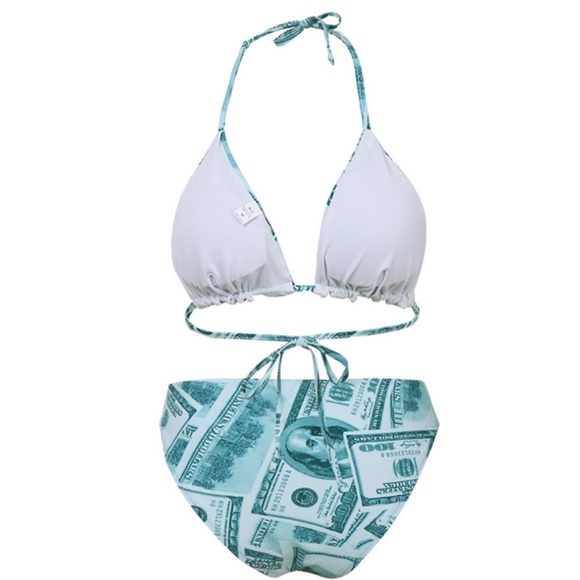 Fashion Money Note Printed Bikini - Picture 7 of 9